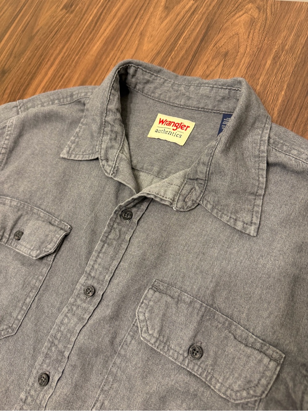Wrangler Men's Washed Gray Shirt Jacket